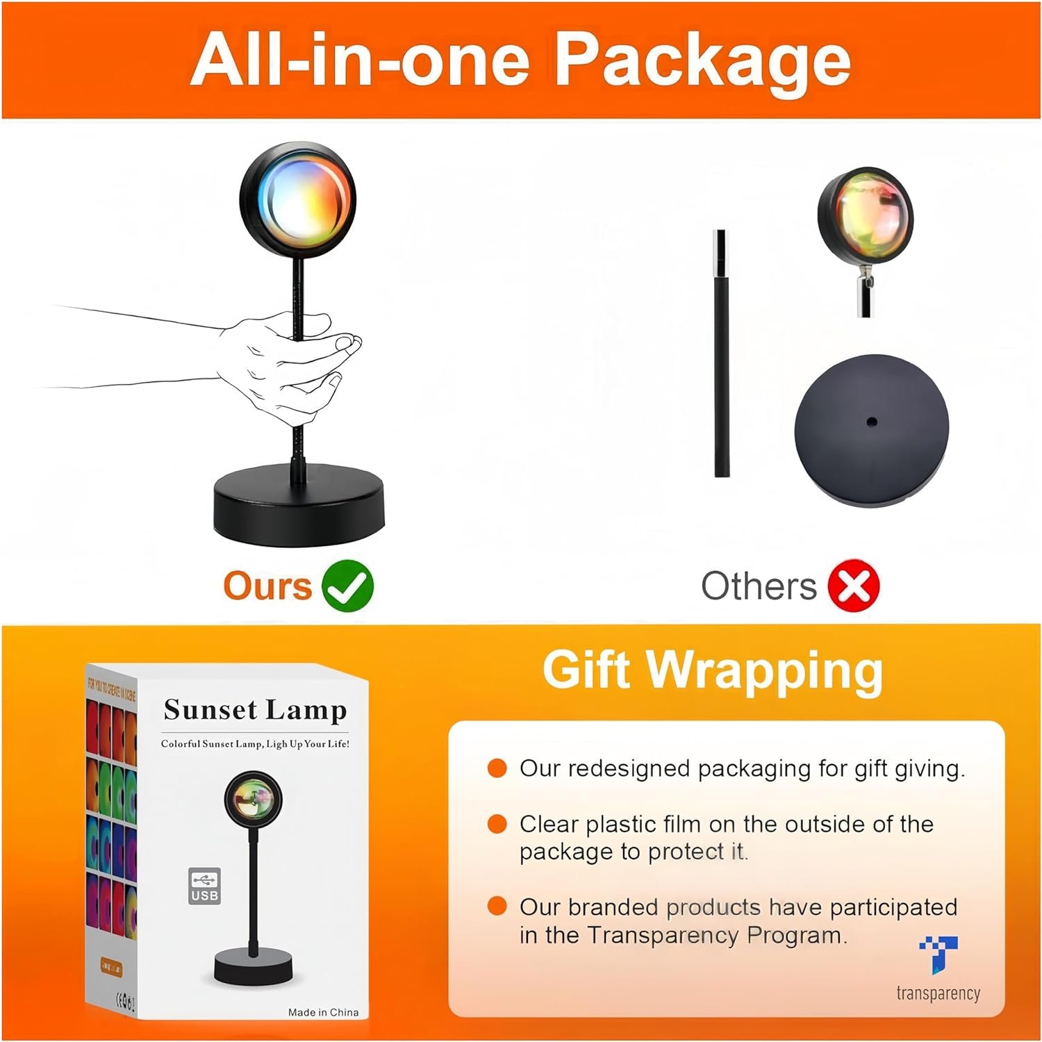 Hot Selling Indoor Decoration Best Gift Kids Sunset Projection Star Lamp Projector LED Night Light