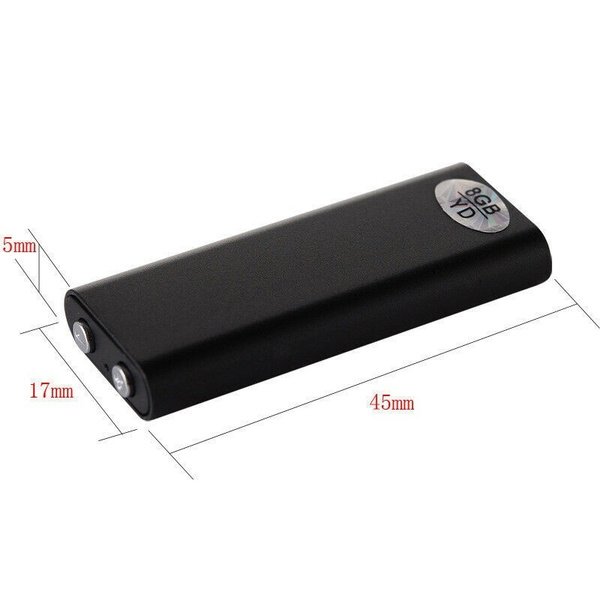 8GB Mini Digital Audio Recorder Pen Voice Activated with WAV Format Recording High Capacity Miniature Audio Recording Device