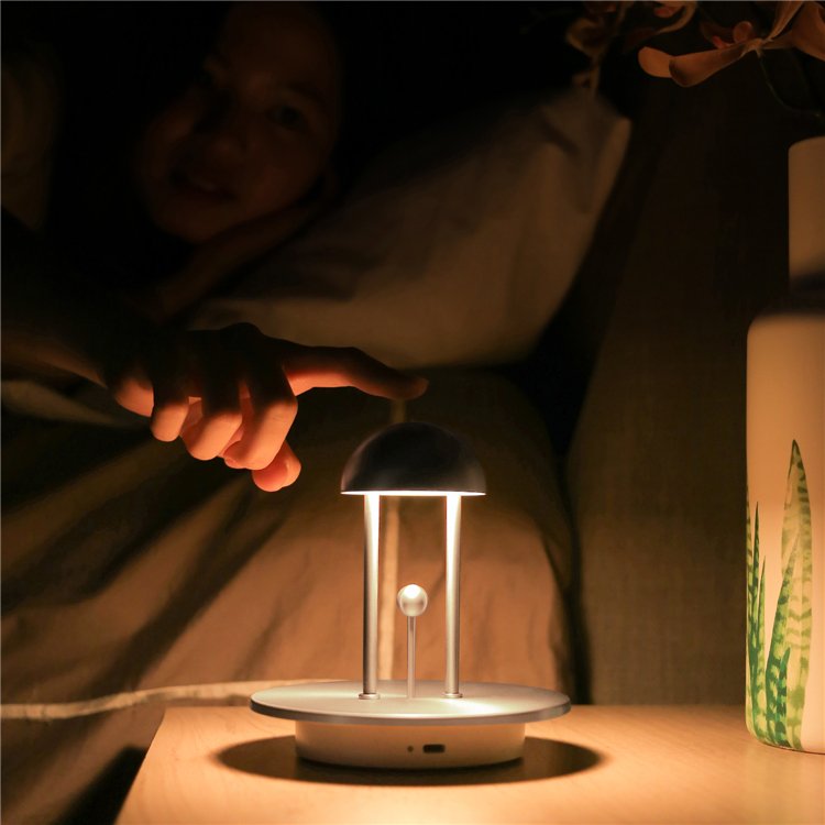 Indoor Beautiful Kids Mini Stand Night Lamp USB Rechargeable Motion Sensor Dimmable Bedroom Battery LED Table Light