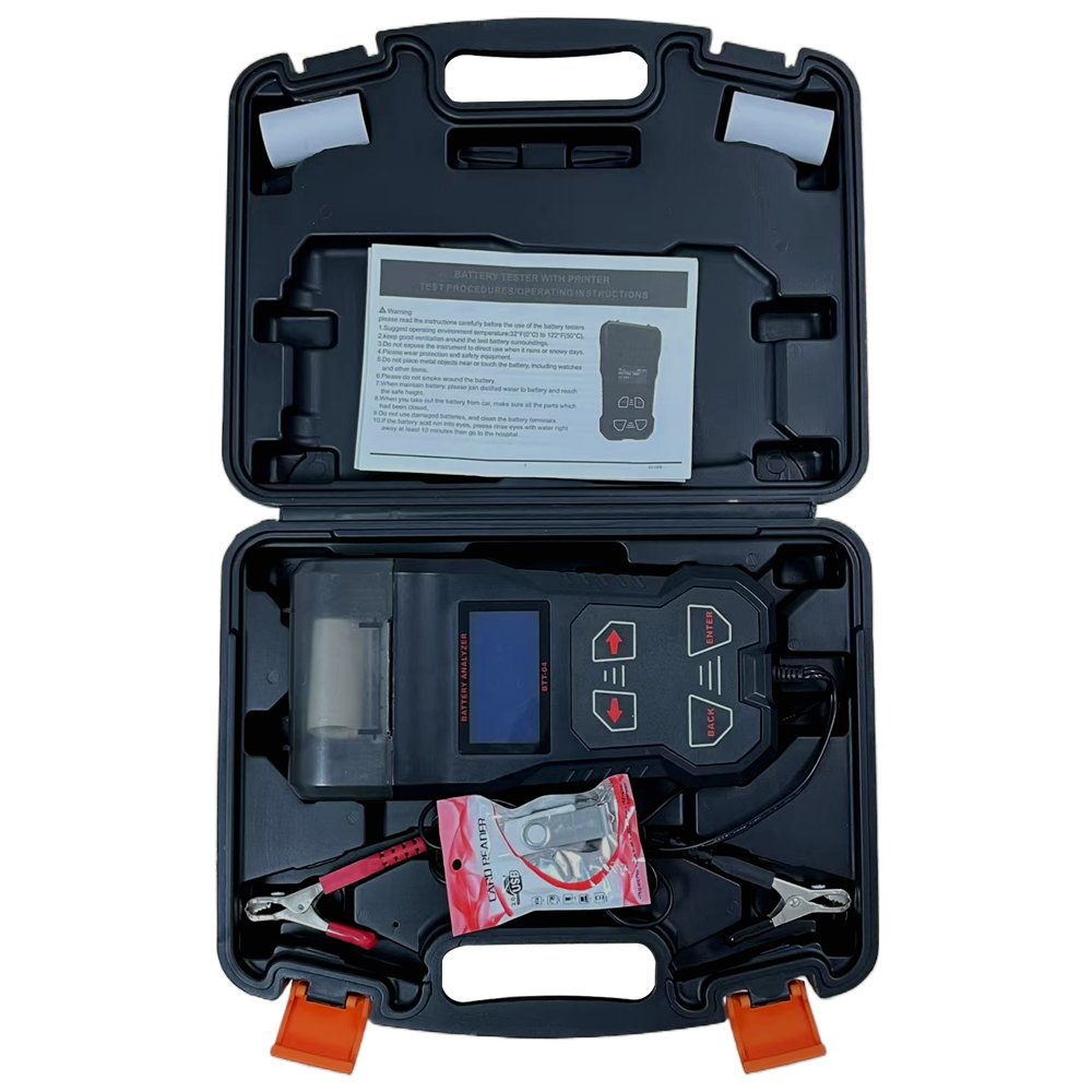 Universal Topdon BTT-04 12v 24v Super Capacity Lithium Load Car Interbal Resistance Battery Tester Analyzer Testers With Printer
