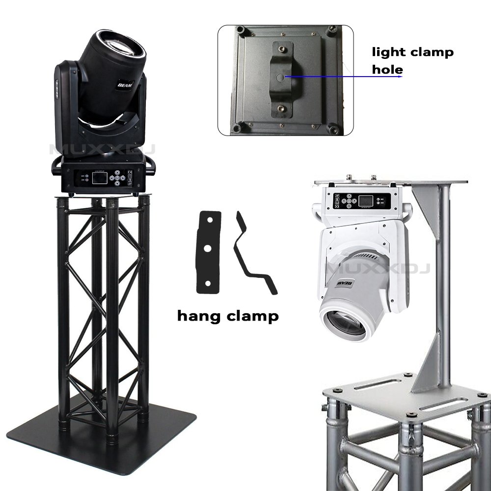 Muxxdj White Version Battery Powered 100W LED Beam Moving Head Light Wireless DMX Stage Lights Moving Head DJ Wedding Light