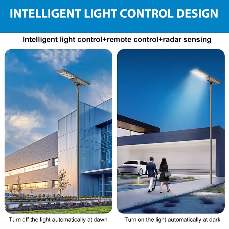 2025 Remote Control 400W 500W 600W Power 6V 80W 100W Panel 3.2V 80Ah 100Ah Lifepo4 Battery All in One Led Solar Street Light