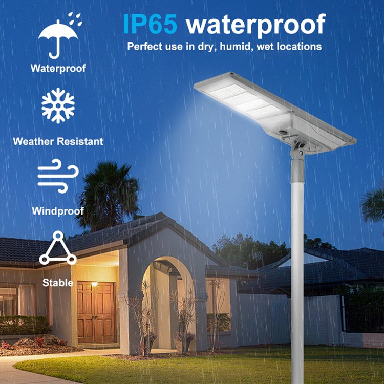 2025 Remote Control 400W 500W 600W Power 6V 80W 100W Panel 3.2V 80Ah 100Ah Lifepo4 Battery All in One Led Solar Street Light