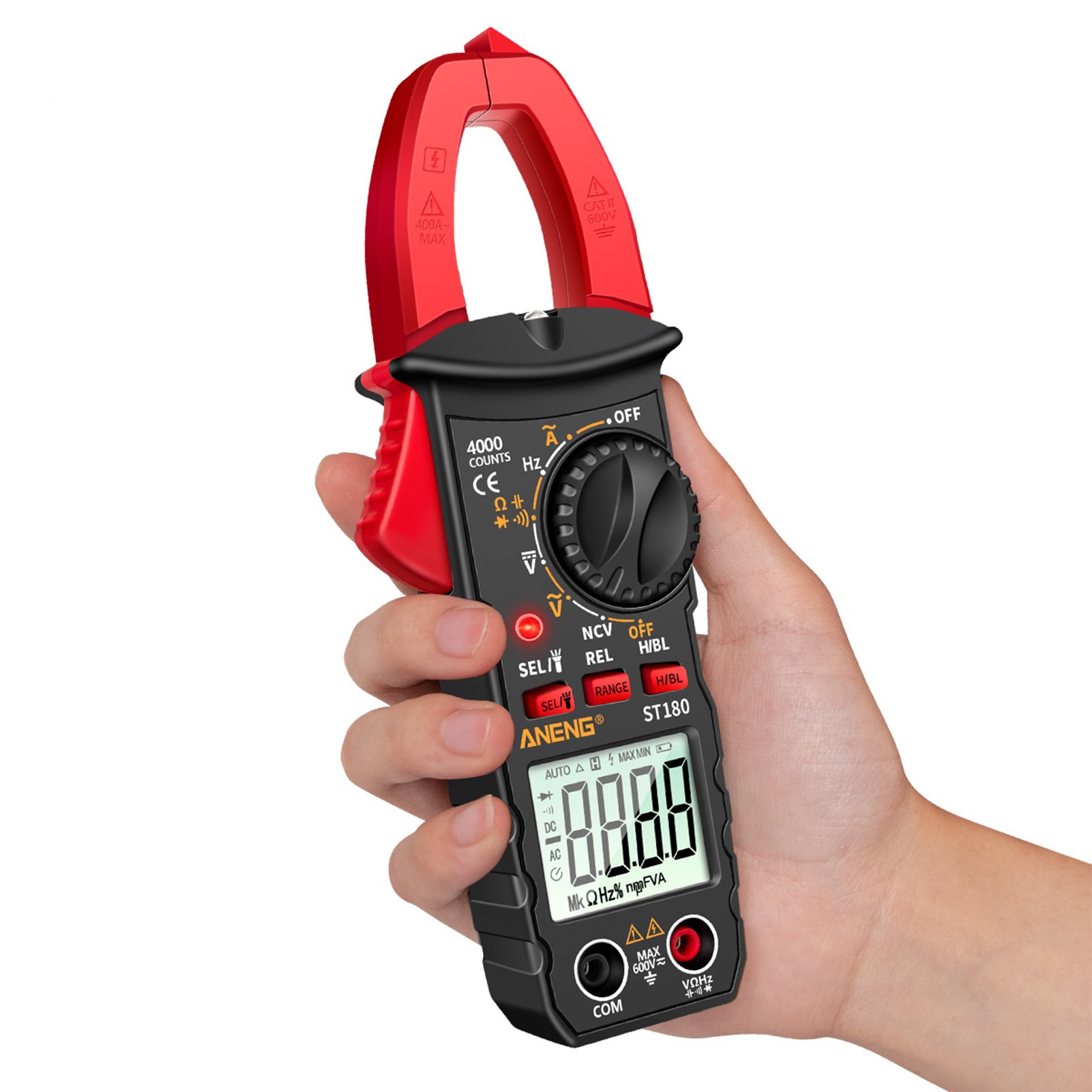 ANENG ST180 4000 Counts Digital Clamp Meter Voltage AC Current Meter Tester Current Clamp Tester for Electrician