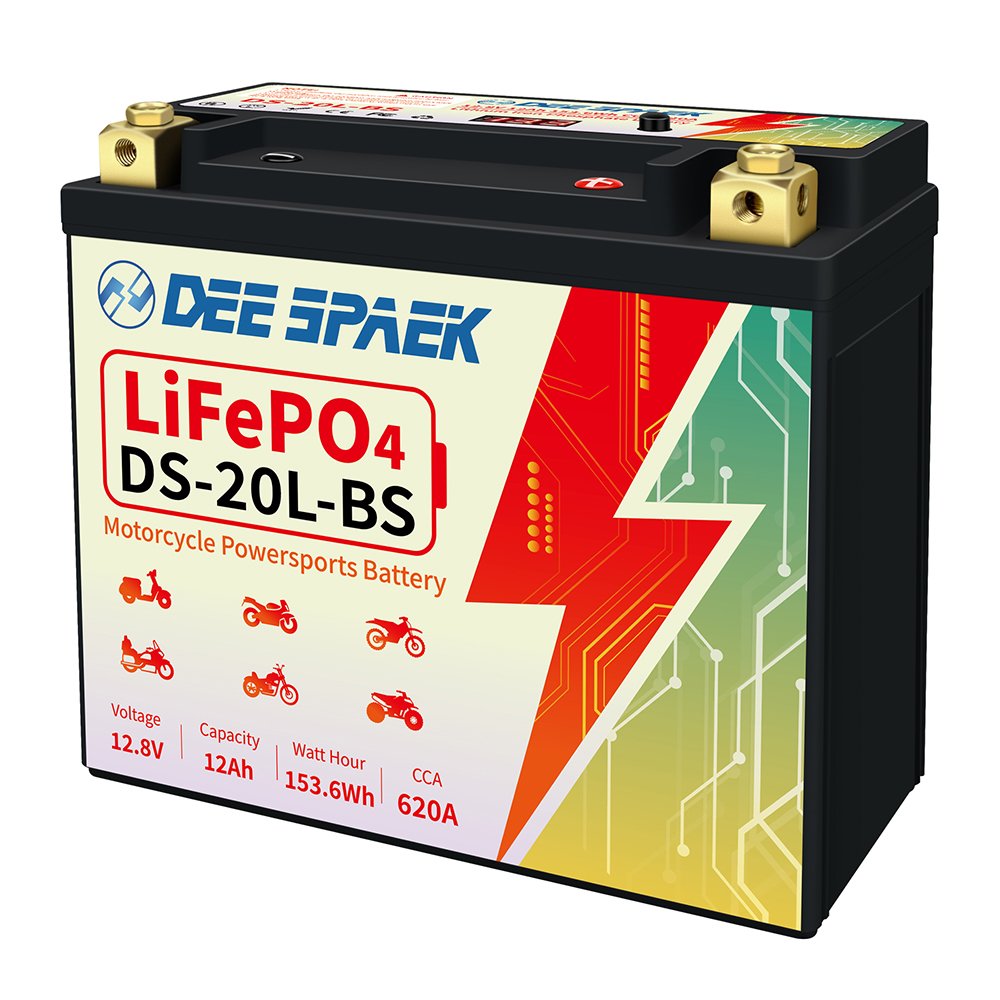 TCBWORTH 12V 620CCA Motorcycle Motorbike Starter Battery 20L-BS LiFePO4 Lithium Battery Longer Lifespan Auto Batteries