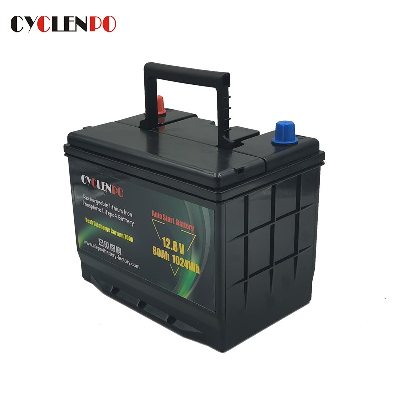 Factory Wholesale Lifepo4 12v Lithium Starter Battery 80ah for Cars and Trucks
