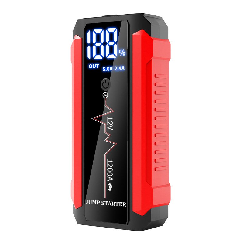 Dual USB Car Start Power Supply with Large Display New Large Capacity Emergency Start 12V Voltage Auto Batteries