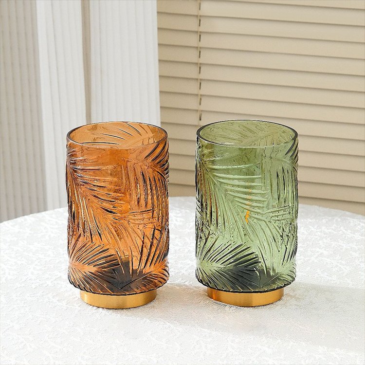 LED Wireless Glass Table Lamp Battery Timed Camping Hotel Restaurant Tabletop Bedroom Ambience Decorative Nightlight