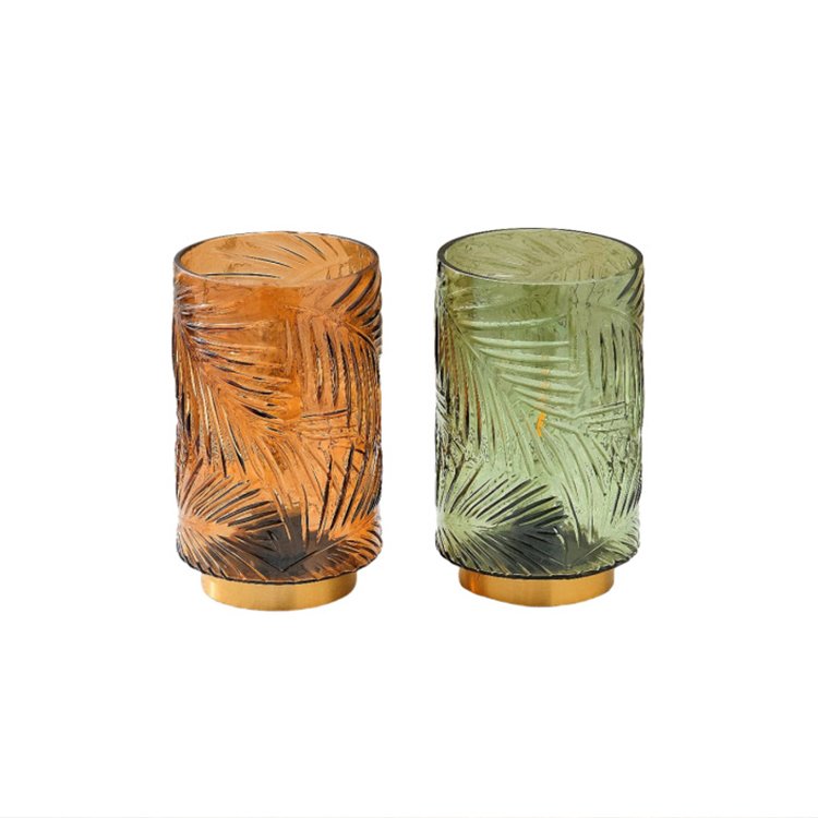 LED Wireless Glass Table Lamp Battery Timed Camping Hotel Restaurant Tabletop Bedroom Ambience Decorative Nightlight