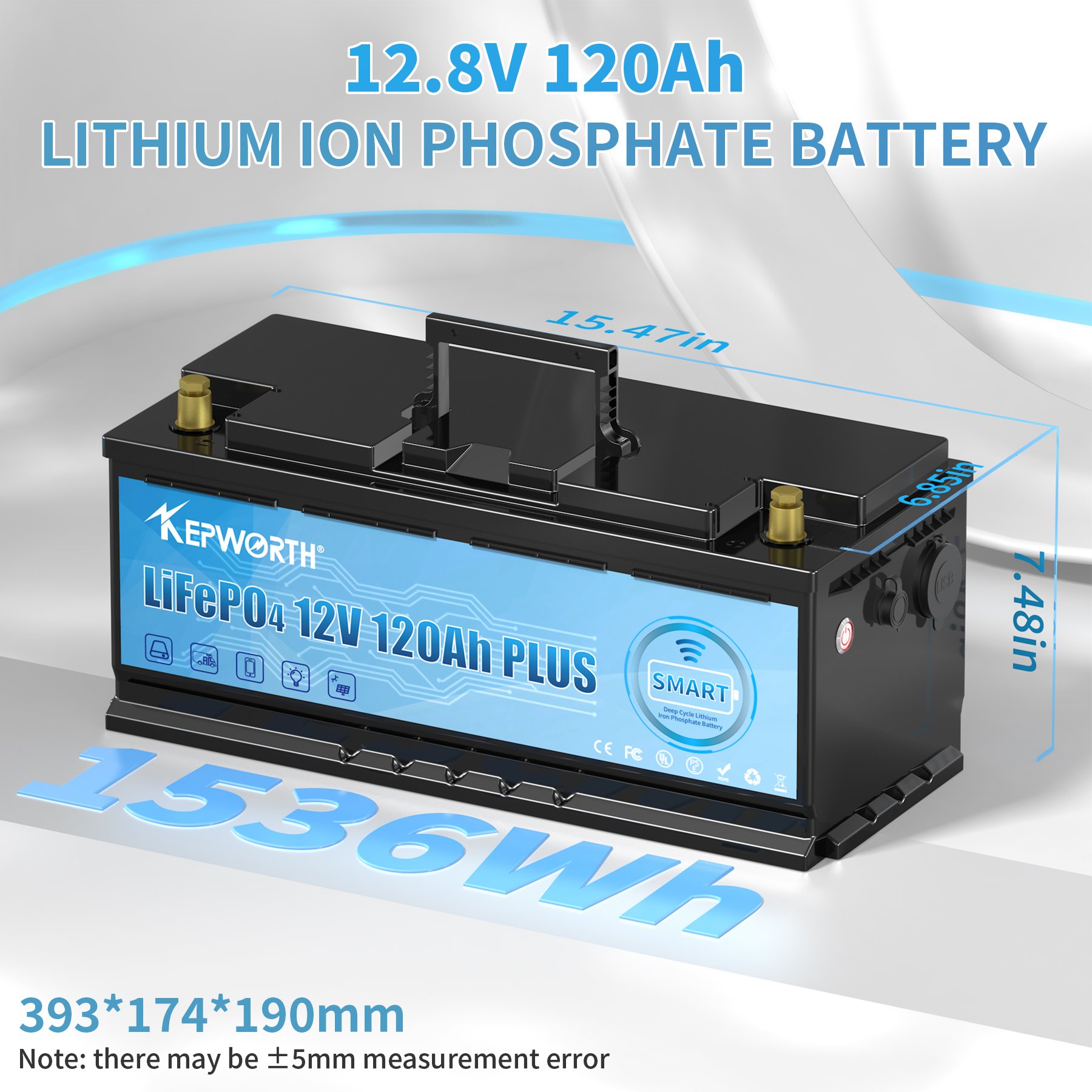 Smart Blue-tooth App Lifepo4 Battery 12v Solar Battery 100ah 120ah Auto Rechargeable Lithium Lifepo4 Battery