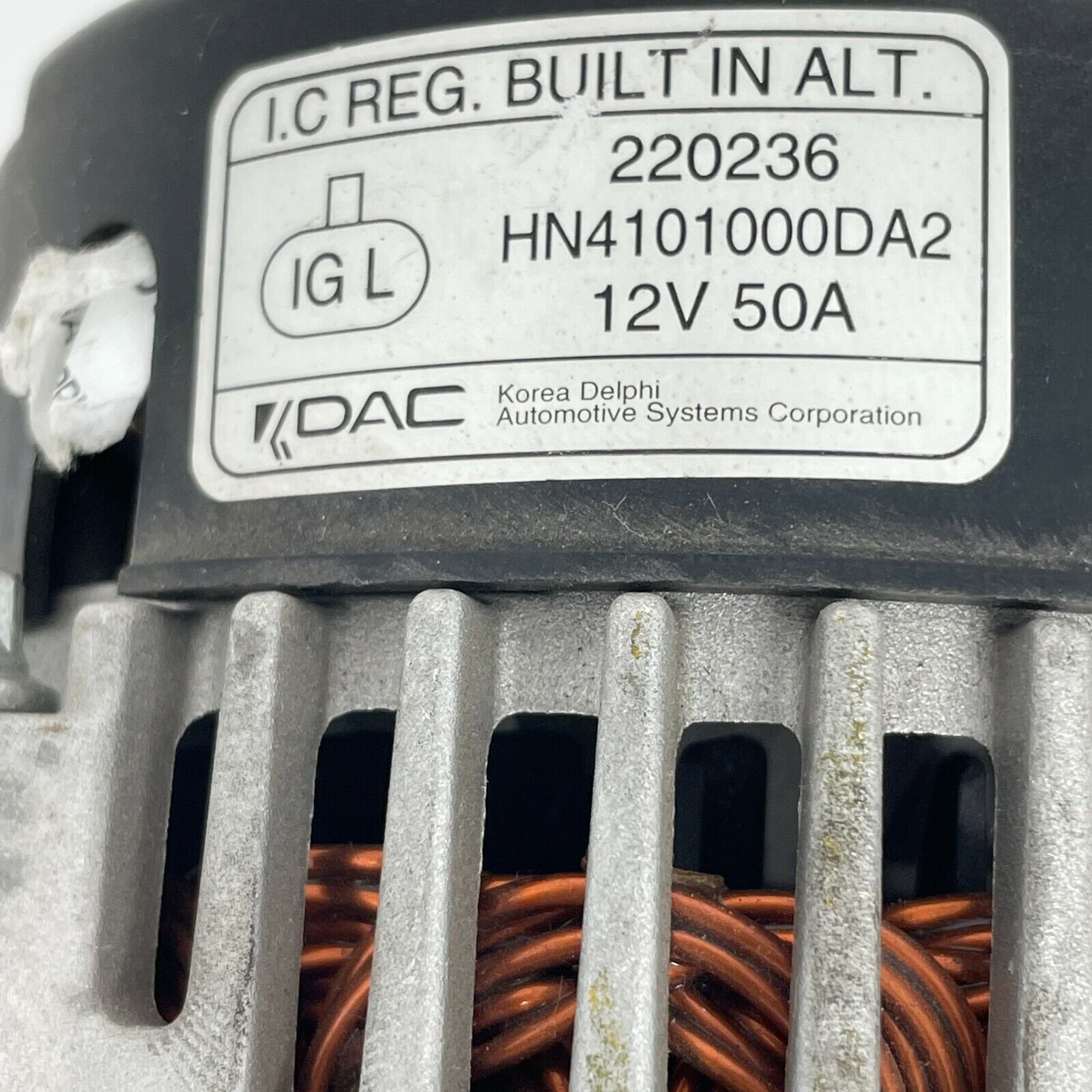 Automotive 220236 Alternator for HN4101000DA2 12V 50A