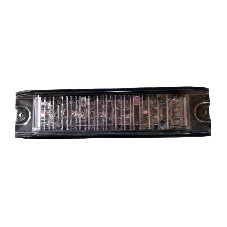 New 12-24V Auto Emergency Light 6 LED Grille Strobe Light with Amber Red Blue Green Aluminum Flashing Warning Light Car Retrofit