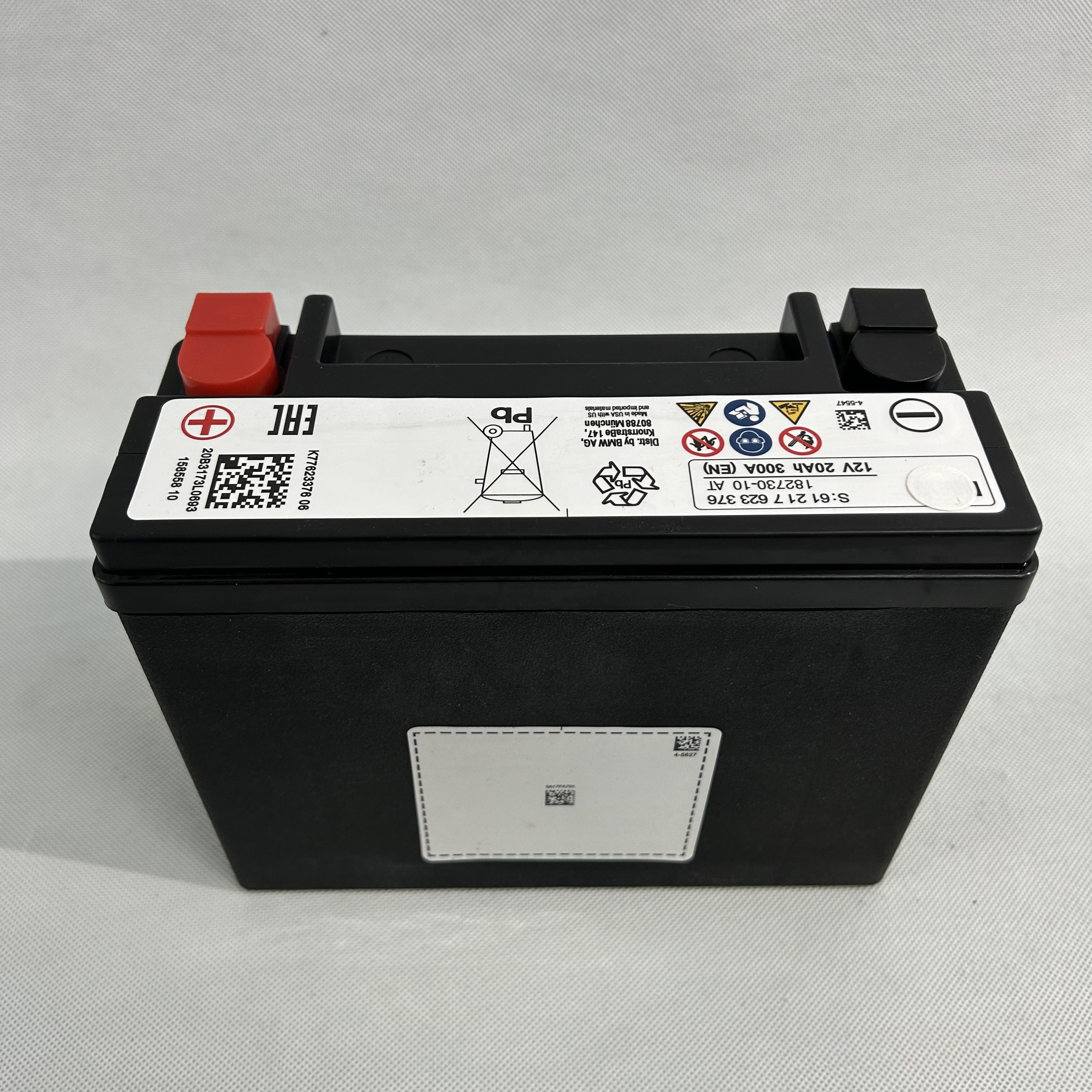For Hot Selling BMW Car Battery GL ML R-W164 W166 W246 05-11 Rechargeable Lead Acid Battery Spare 20ah 12v 61 2117 623 376