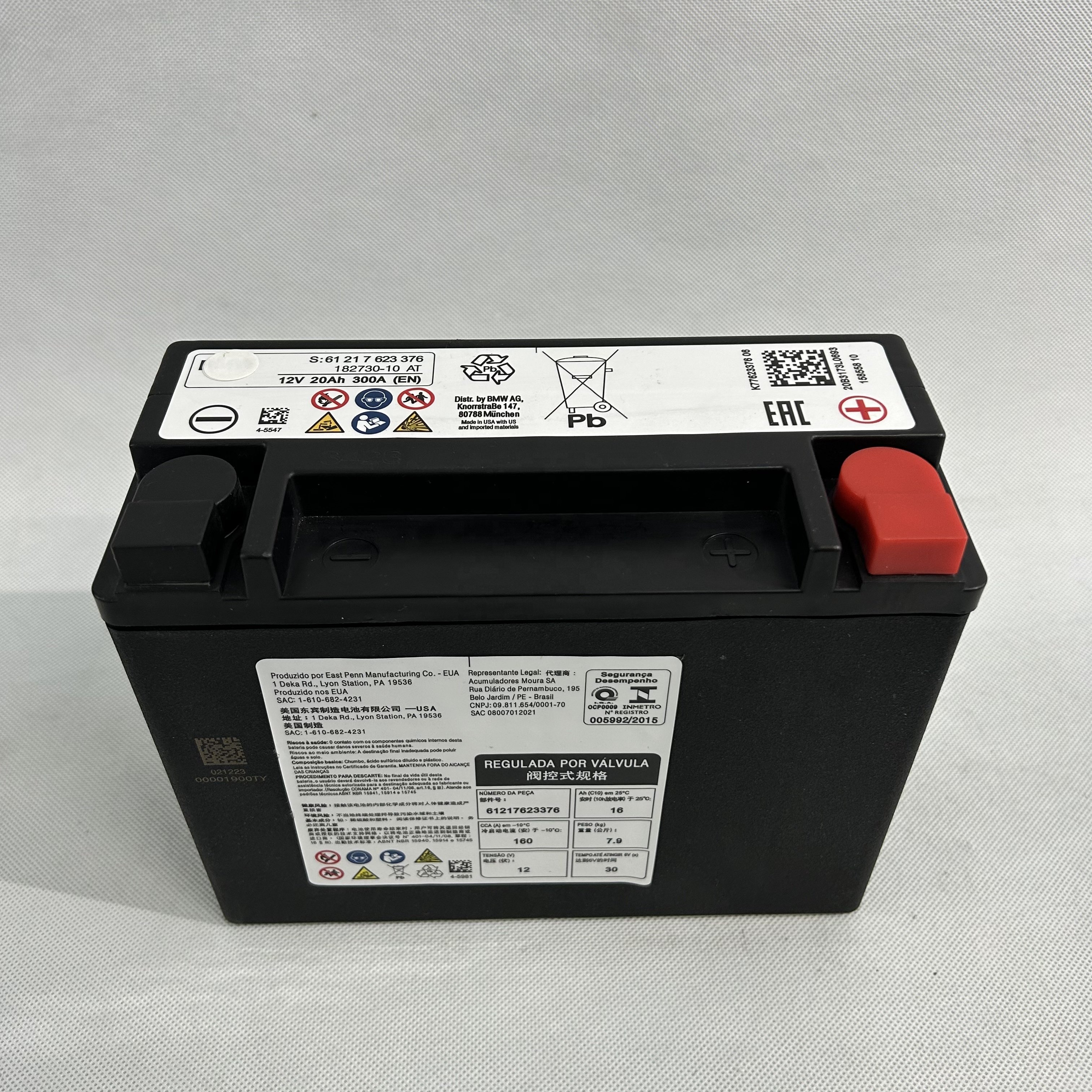 For Hot Selling BMW Car Battery GL ML R-W164 W166 W246 05-11 Rechargeable Lead Acid Battery Spare 20ah 12v 61 2117 623 376