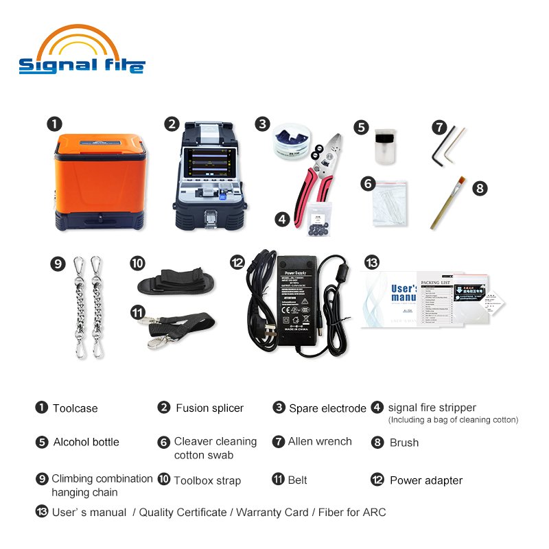 AI-30 AI-20 AI-9 AI-6C AI-7C AI-6A AI-5 6 Motors Fiber Splicing Machine Fusion Splicer Fusion Splicing Machine