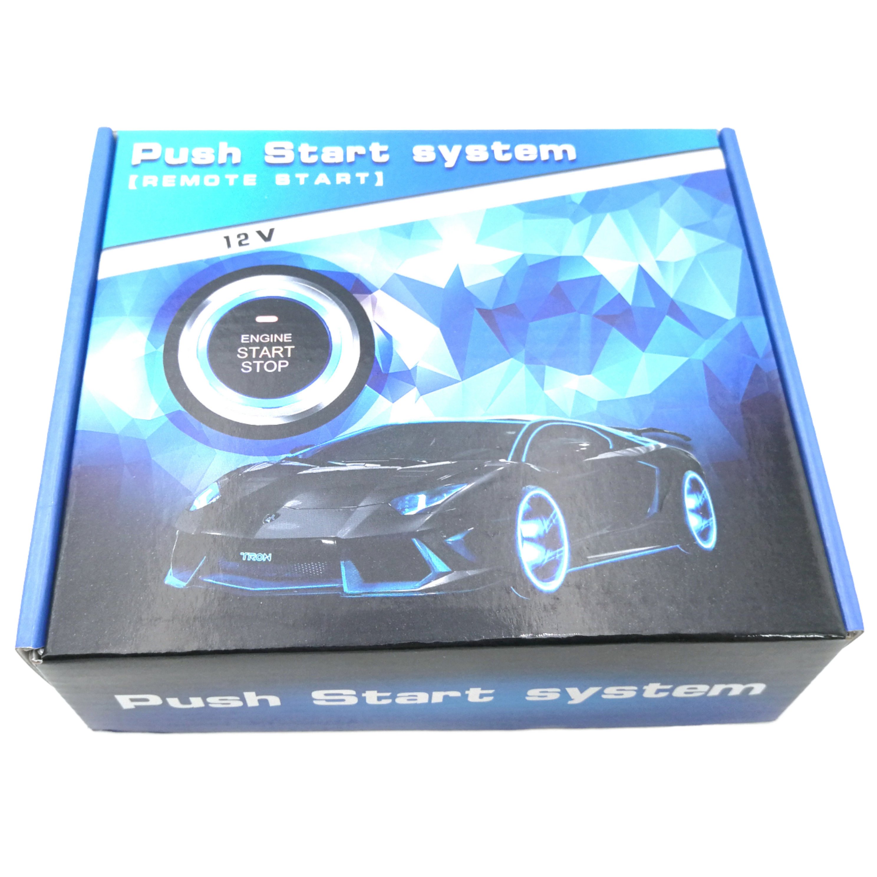 12V One Start Stop Button Engine Push Button RFID Lock Ignition Switch Keyless Entry Starter Antitheft Auto Car Alarm System