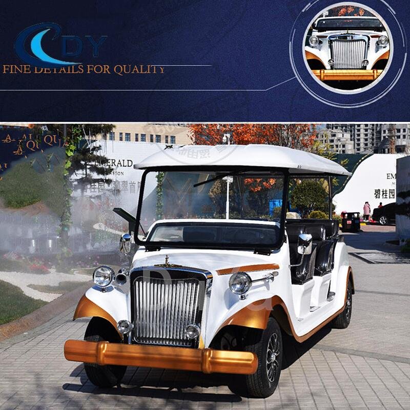 Sightseeing Product Vintage Street Legal Classic 8 Seats Electric Shuttle Bus