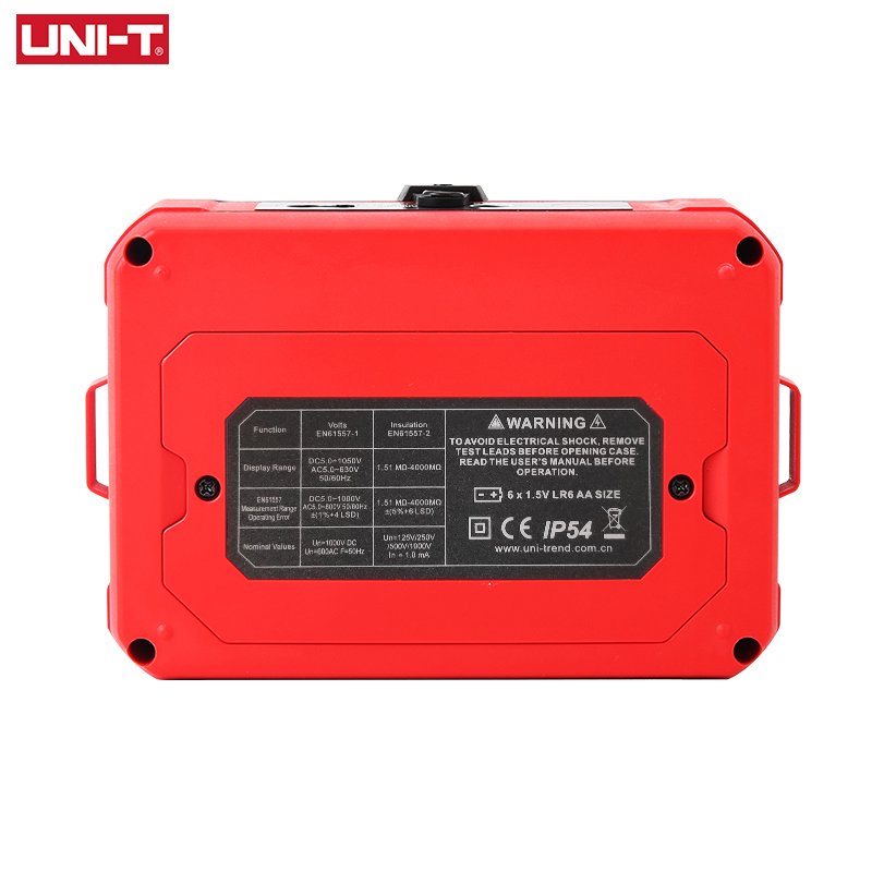 UNI-T UT503PV PV Insulation TesterHigh Output Voltage Energized Device Test DC1000V Auto Discharge Stepping Voltage Testing