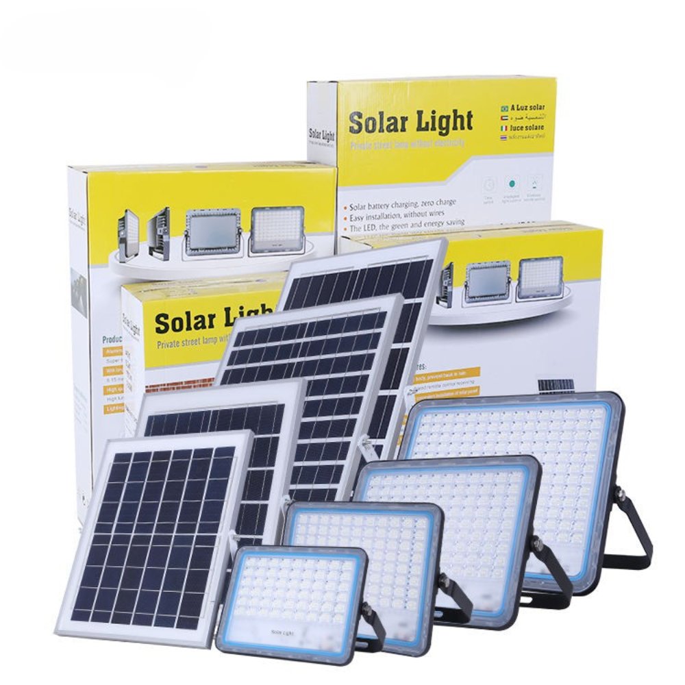 400W-PLUS LED Solar Flood Lights Street Lights Outdoor Waterproof with Remote Control Security Lighting for Yard Garden Pathway