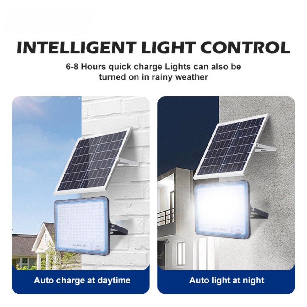400W-PLUS LED Solar Flood Lights Street Lights Outdoor Waterproof with Remote Control Security Lighting for Yard Garden Pathway