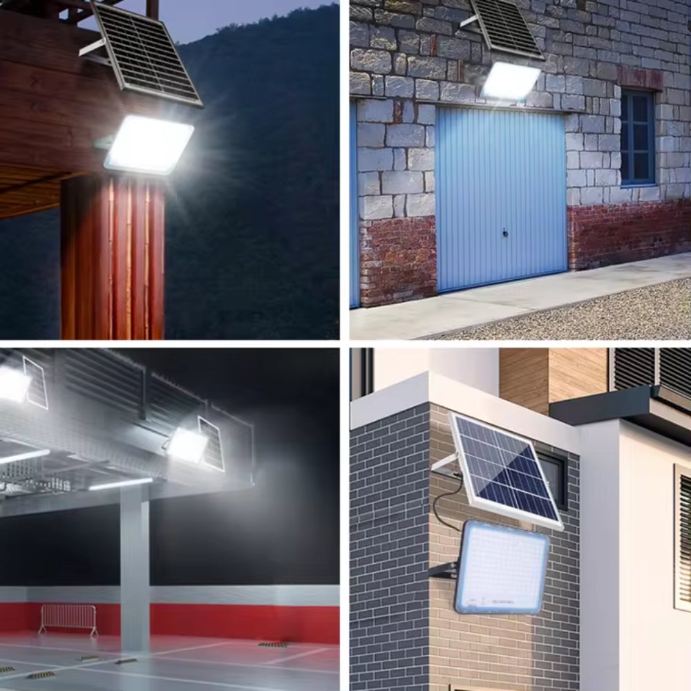 400W-PLUS LED Solar Flood Lights Street Lights Outdoor Waterproof with Remote Control Security Lighting for Yard Garden Pathway