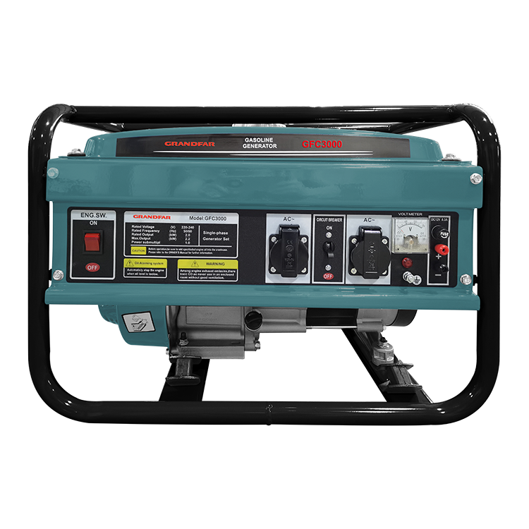 GRANDFAR 2500w Gasoline Generator Portable Gasoline Generators Alternative Energy Generators 7Hp/3600rpm 2.5kw 4-stroke Tools