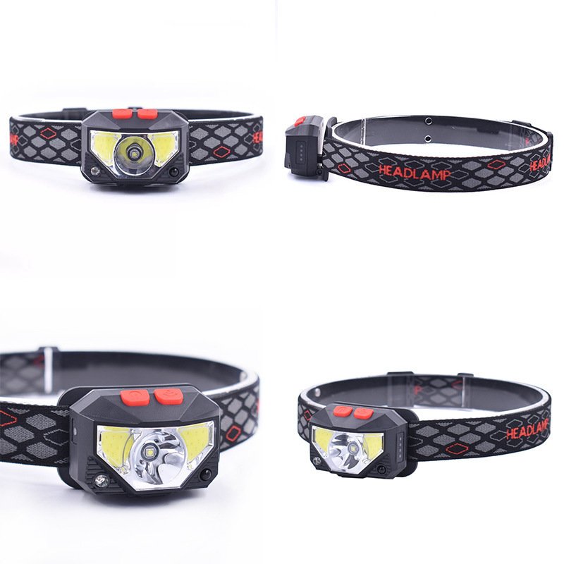 Outdoor Usb Lightweight Motion Sensor Rechargeable Super Bright Headlight Recharge High Power Led Headlamp for Camping Mining