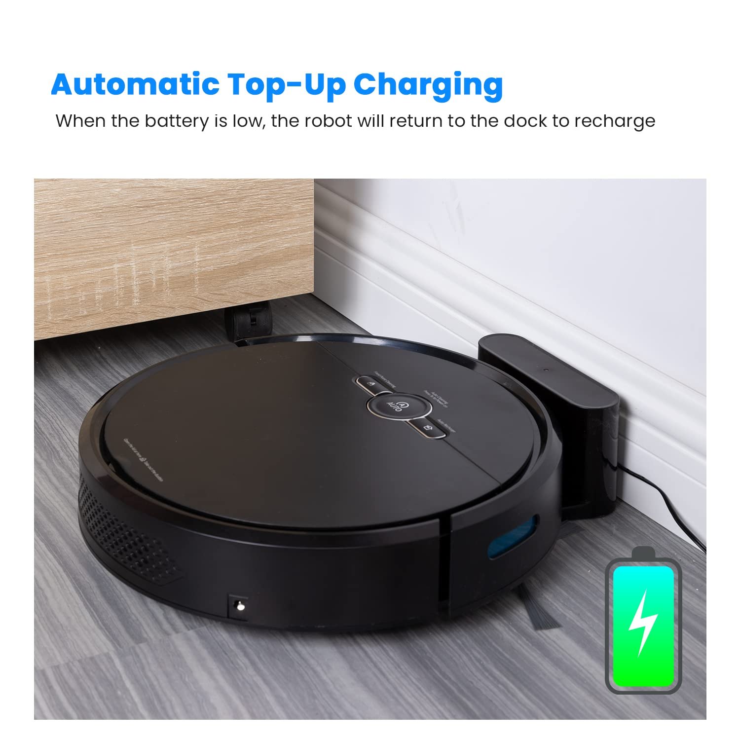 3 in 1 Smart APP Automatic Self Charging Electric Robot Vacuum Cleaner With Mop Sweep Function for Home House Floor Wet and Dry