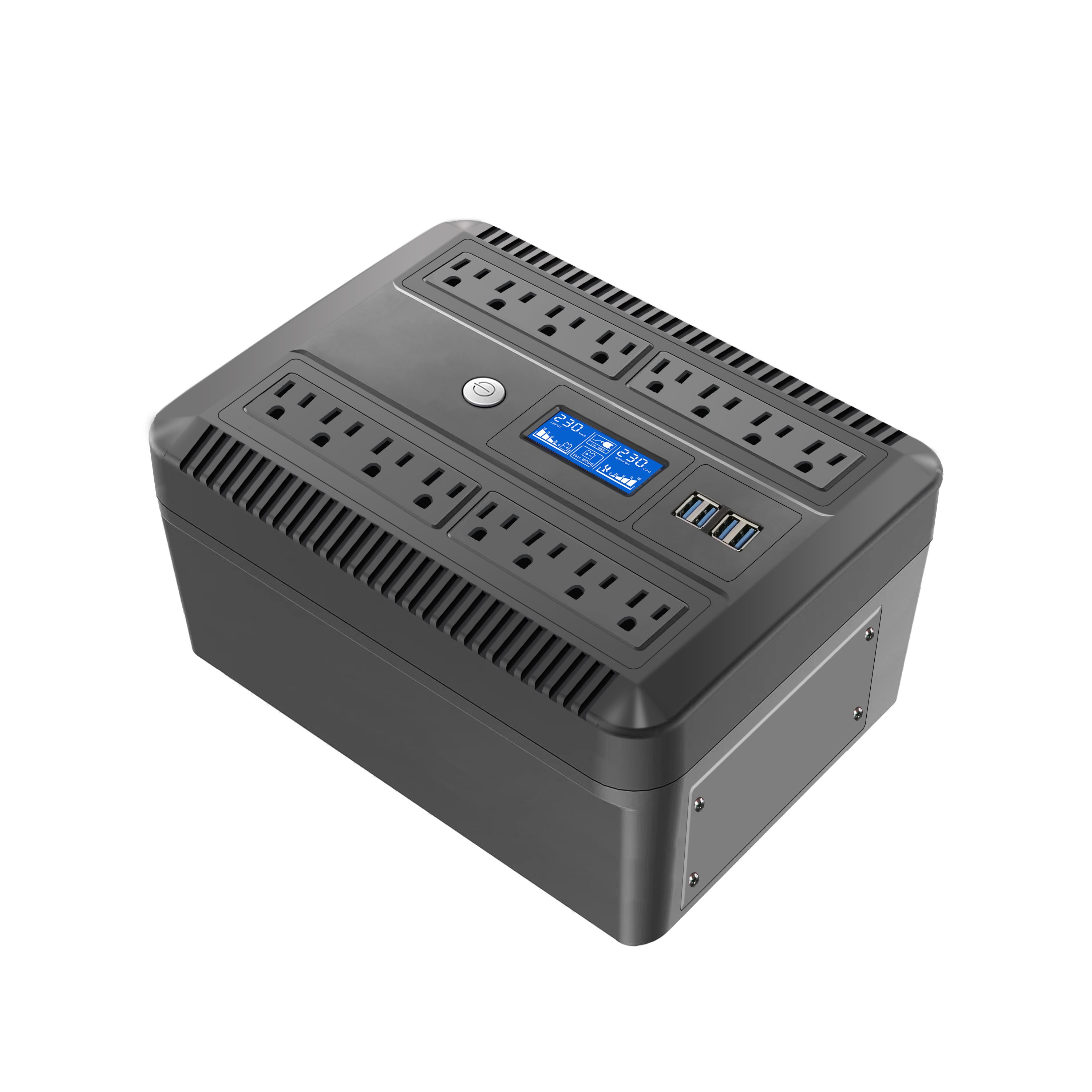 850VA Multiple Sockets Rack Offline UPS Single Phase Built-in Lead Acid Battery Delivery to Russian Federation