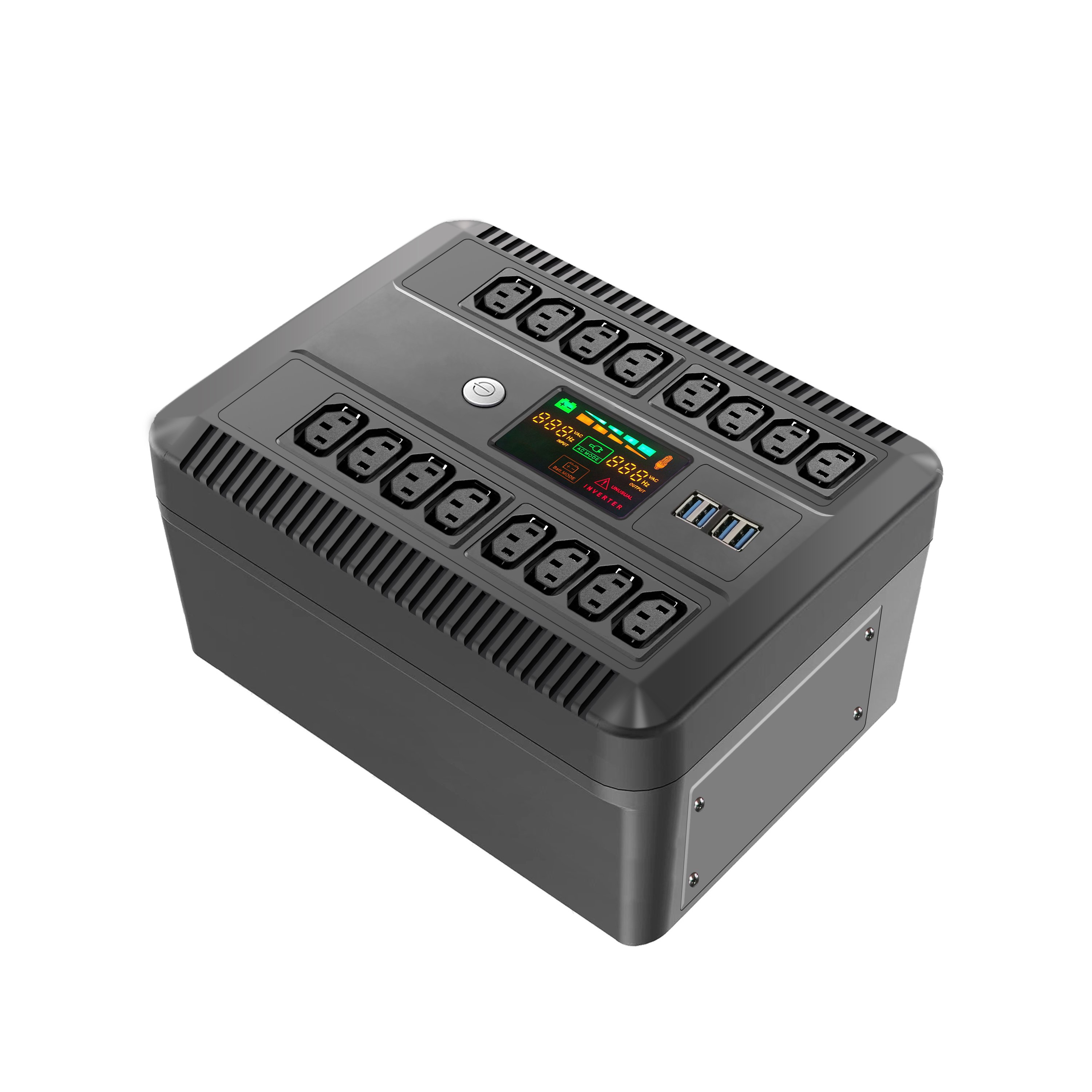 850VA Multiple Sockets Rack Offline UPS Single Phase Built-in Lead Acid Battery Delivery to Russian Federation