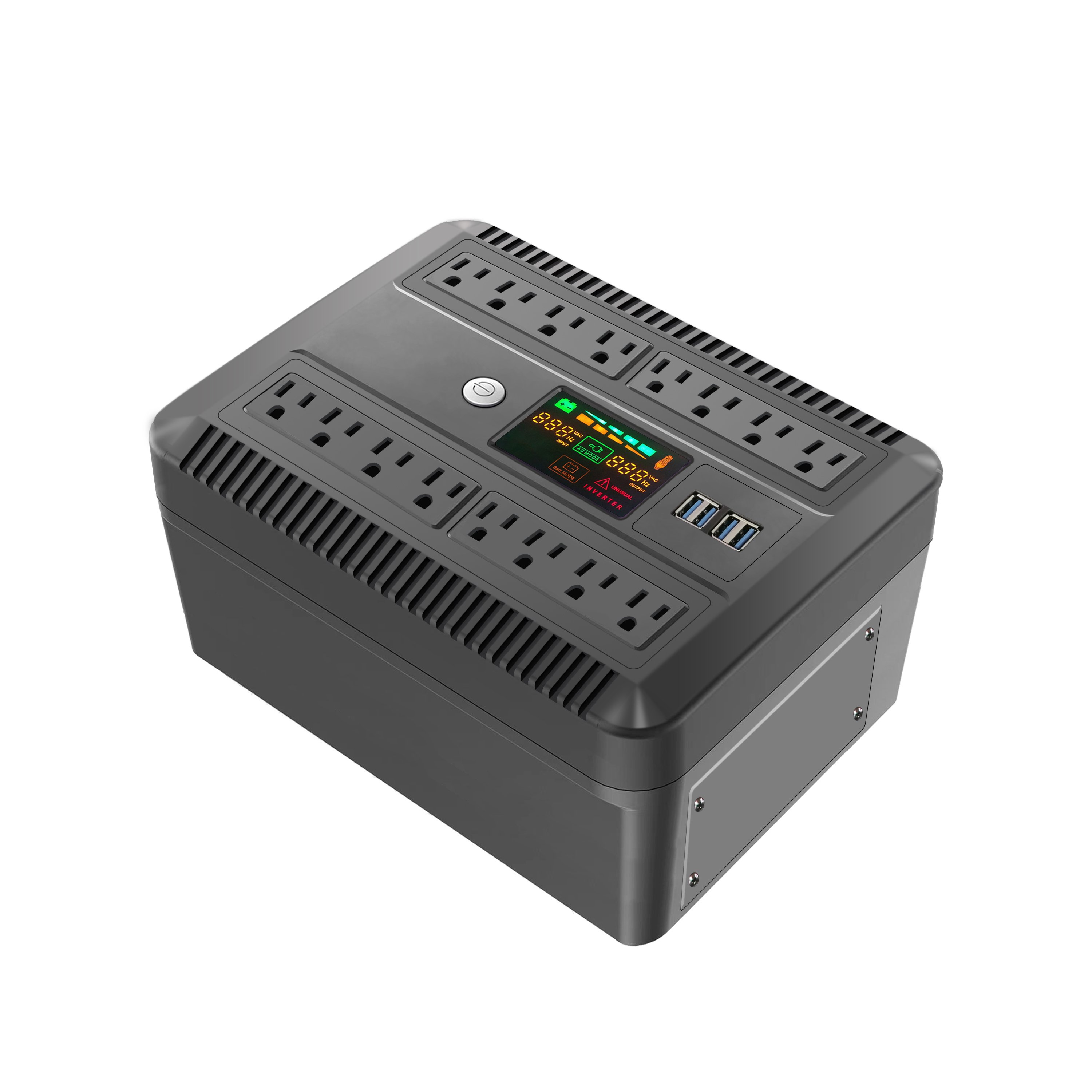 850VA Multiple Sockets Rack Offline UPS Single Phase Built-in Lead Acid Battery Delivery to Russian Federation