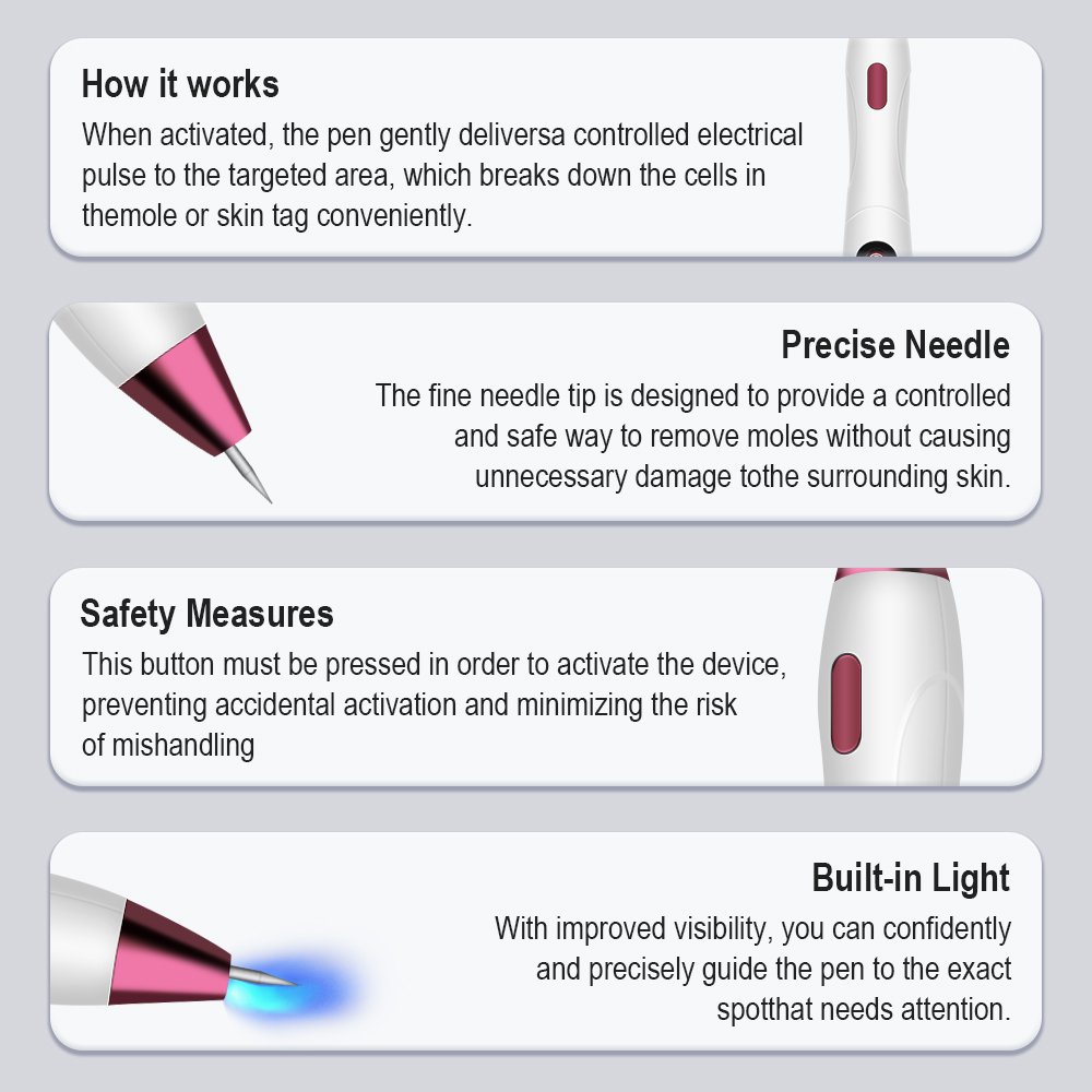 Free Custom Logo Beauty Mole Removal Skin Tags Removal Tool Wart Spot Acne Pimple Treatment Auto Skin Tags Removal Kit