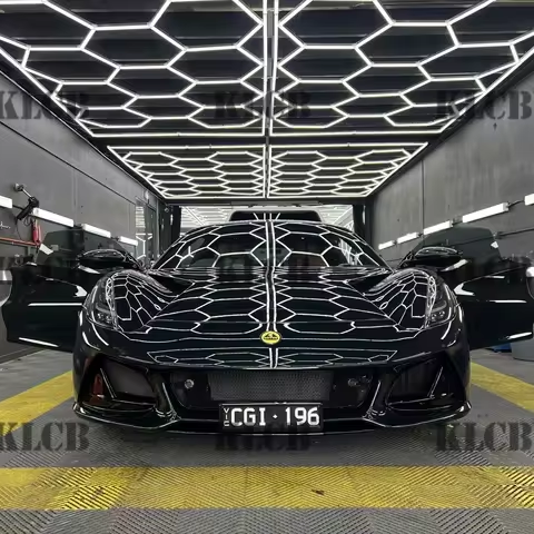 Hexagonal LED Lighting Car Wash Light Car Detailing Workshop Light