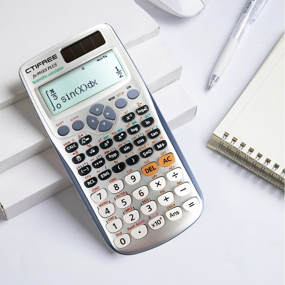 Logo-Supported FX991es-plus Calculator With Auto Power, 417 Functions, and Sensitive Buttons