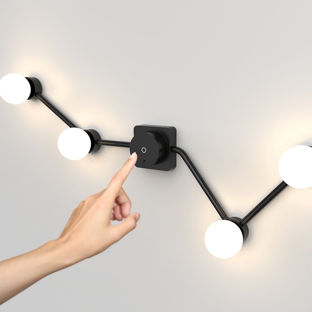 Nordic Detachable Rechargeable Wall Sconce Indoor Easy for Installation Hotel Bedside Battery Powered Wall Lamp