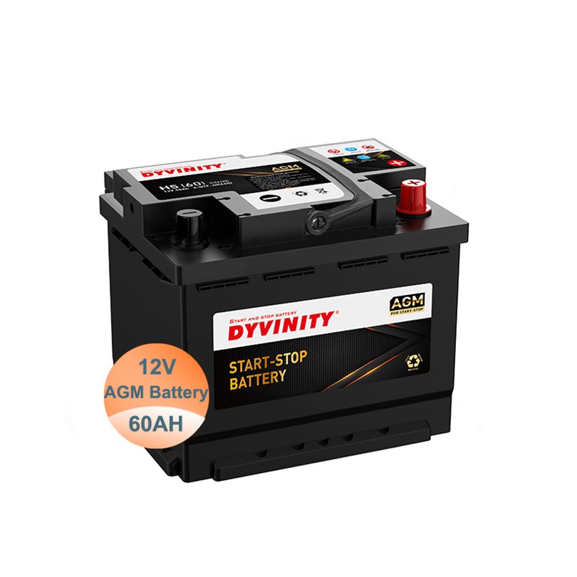 OEM 12V 60AH AGM Maintenance Free Car Battery New Lead Acid 100AH 50AH Capacity Start-Stop Batteries for Auto System