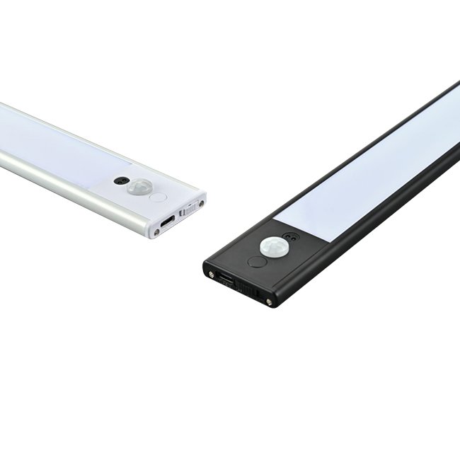 Banqcn Motion Sensor Under Cabinet Lights 30cm LED USB Rechargeable Battery Operated LED Closet Light Wireless Magnetic Dimmable