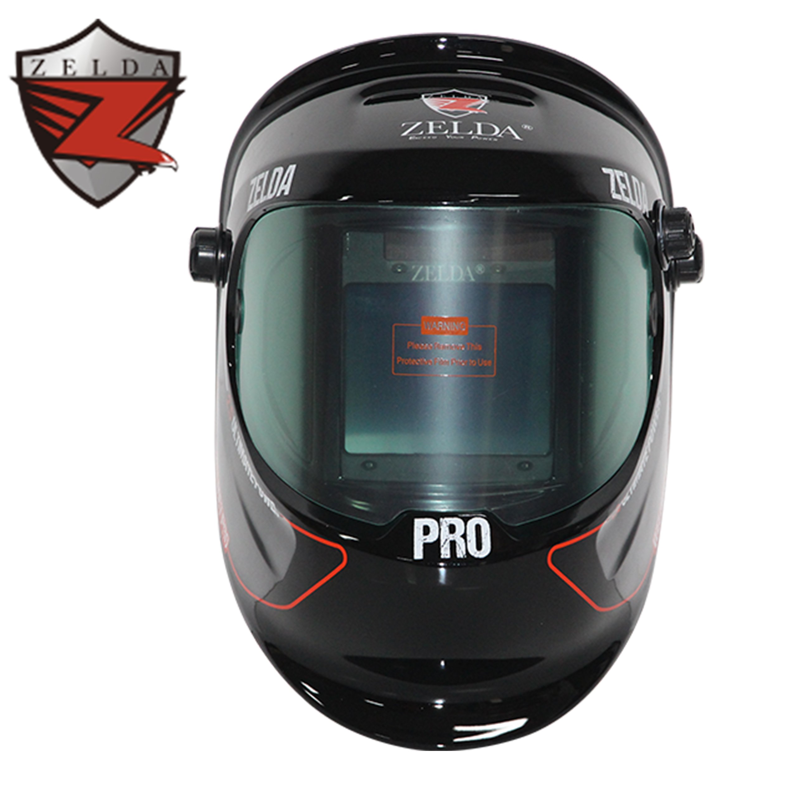 Big Viewing Area 100*83Mm Auto Darkening Welding Hood Helmet