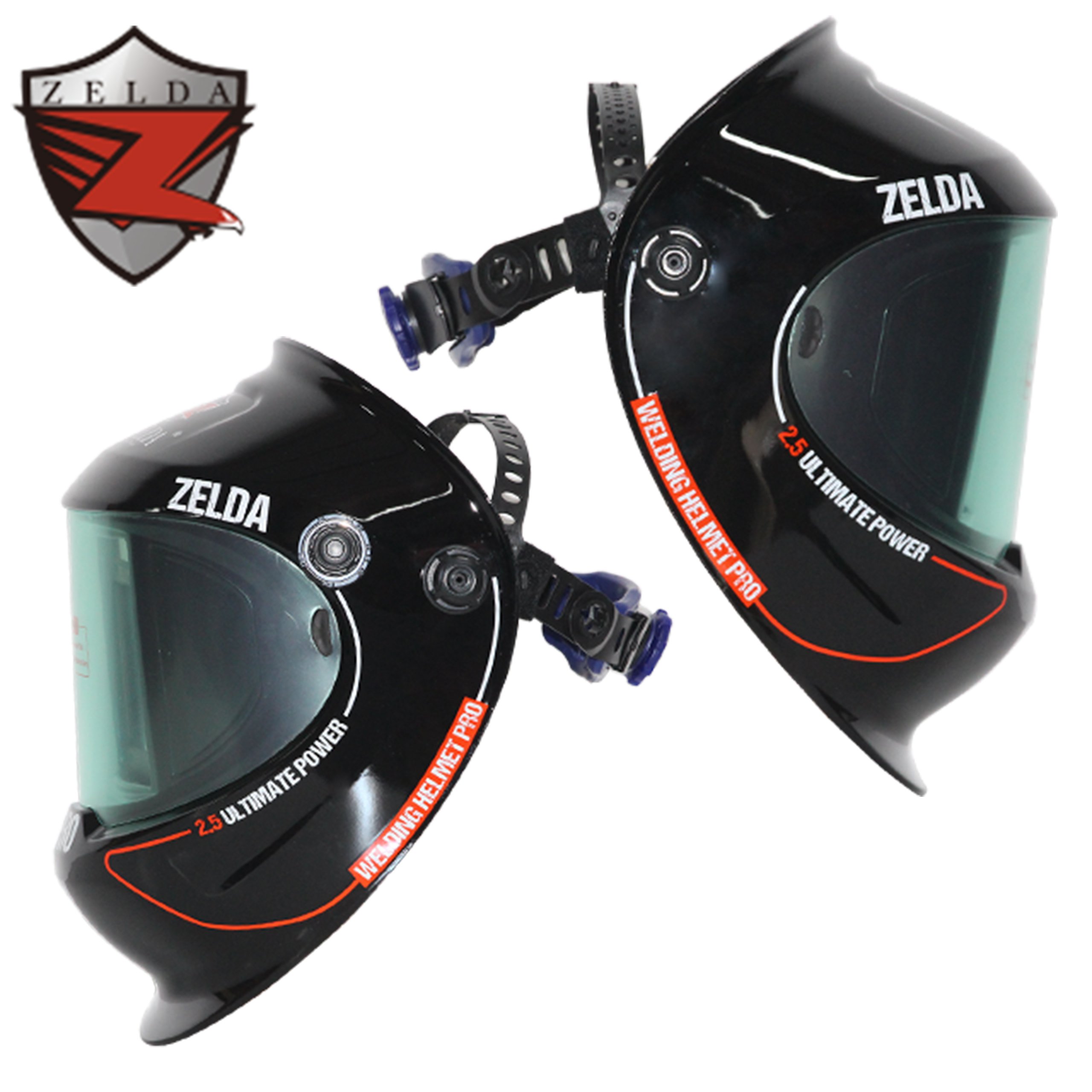 Big Viewing Area 100*83Mm Auto Darkening Welding Hood Helmet