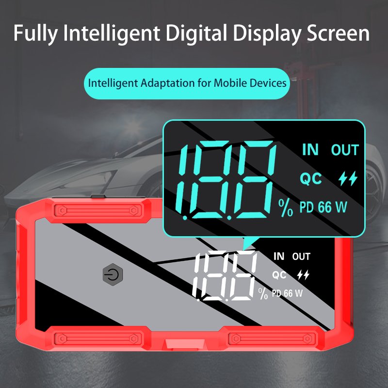 Multi-Function Car Jump Starter 66600mWh 3000A Peak Current Power Bank Jump Starter Portable High Power Auto Emergency Start