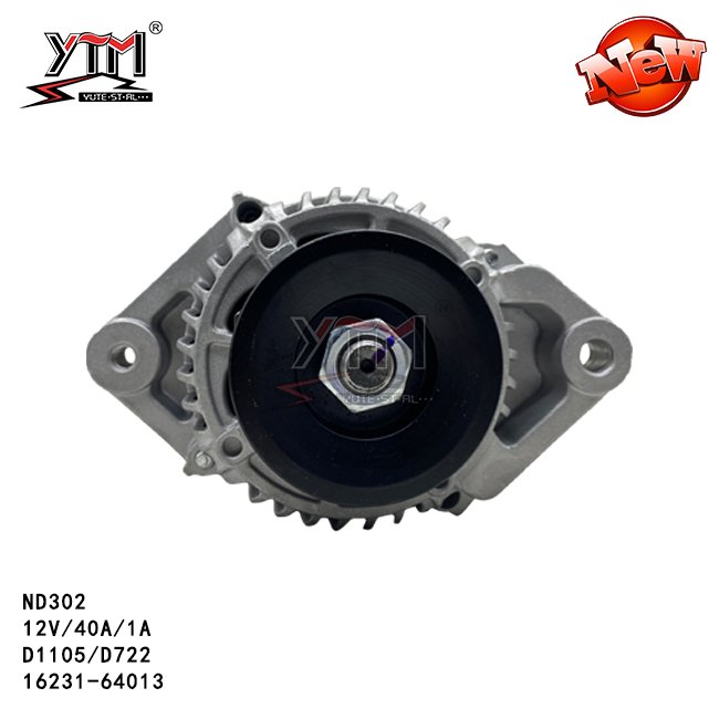 YTM Alternator ND302 12V 40A 1PK for Kubota D1105 D722 16231-64013