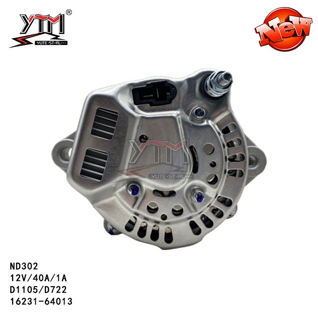YTM Alternator ND302 12V 40A 1PK for Kubota D1105 D722 16231-64013
