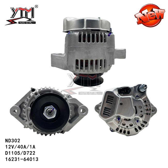 YTM Alternator ND302 12V 40A 1PK for Kubota D1105 D722 16231-64013
