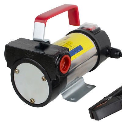 Diesel Extractor Pump 12V 24V Motor Self Priming Oil Fuel Transfer 12V Pump W/Brass Adapters