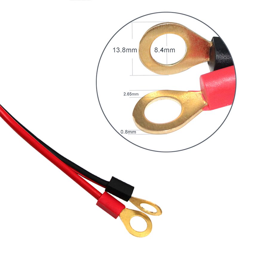 Car Male Cigarette Lighter Male Plug Adapter to Battery Ring Terminal Extension Cable With 10A Fuse