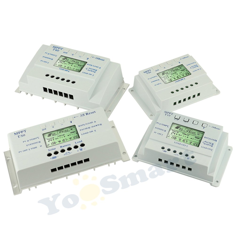 MPPT T20 20A 12V 24V Auto Solar Charge Controller with One Interface Instruction
