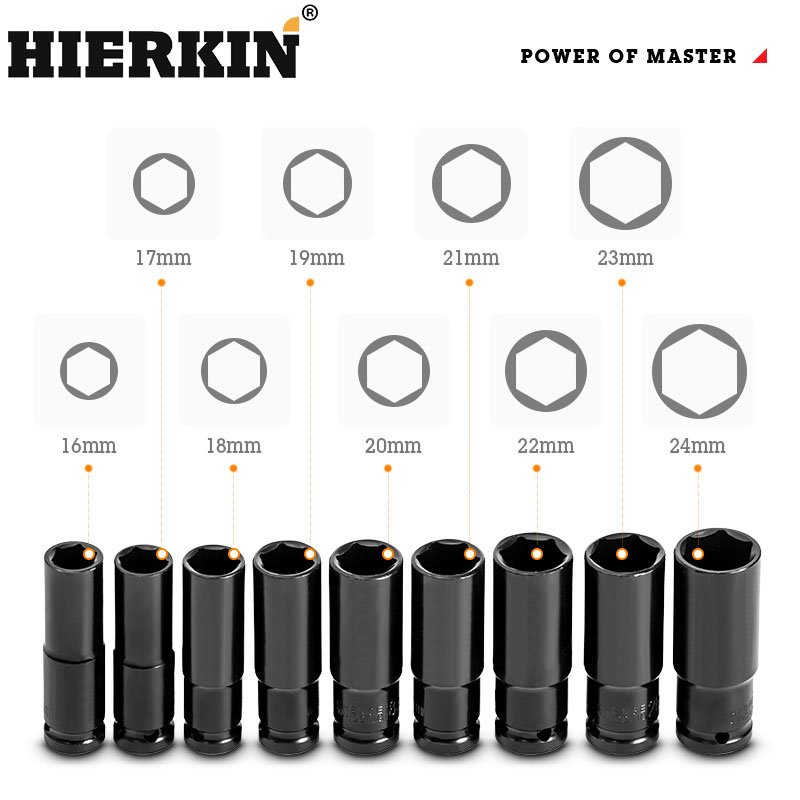 HIERKIN 600N Bosh Tools Head Set Batterie Rechargeable Cordless Tool Set Cordless Impact Wrench Wrench Set Tools Power Wrenches