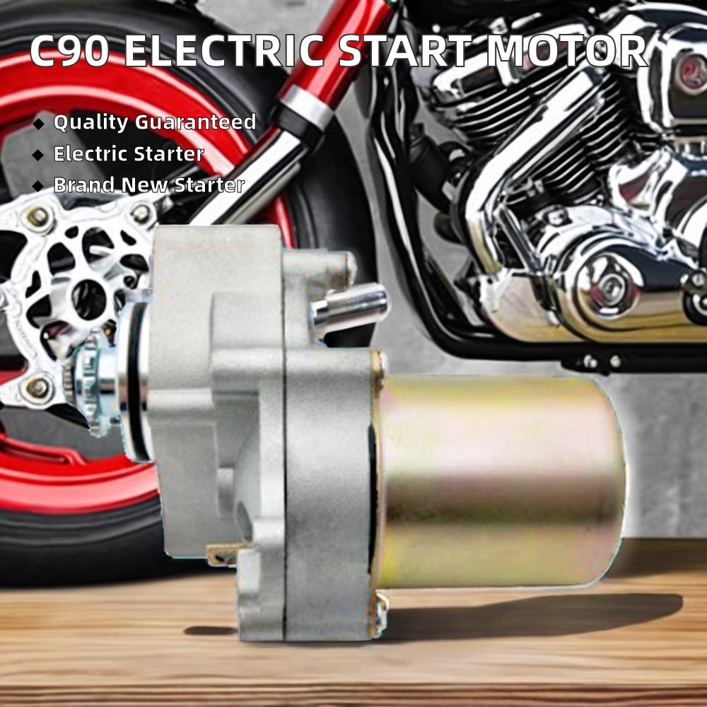New 48A C90 12V Voltage Electric Starter Motor Spare Part for Motorcycle Manufacturing Purpose