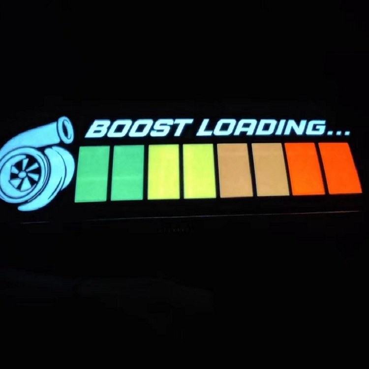 JDM Auto Deco Glow Panel EL Car Window LED Interior Stickers Electric Light-Up Illuminated Car Sticker