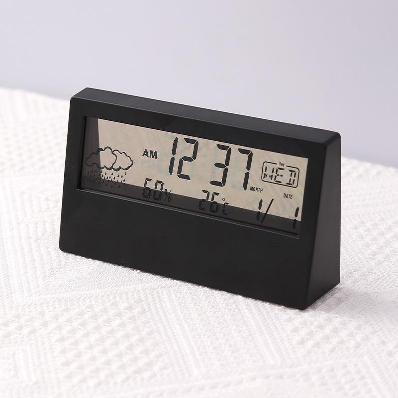 Temperature Humidity Date Large Display Digital Calendar Alarm Clock Auto Set Desk Digital Clock